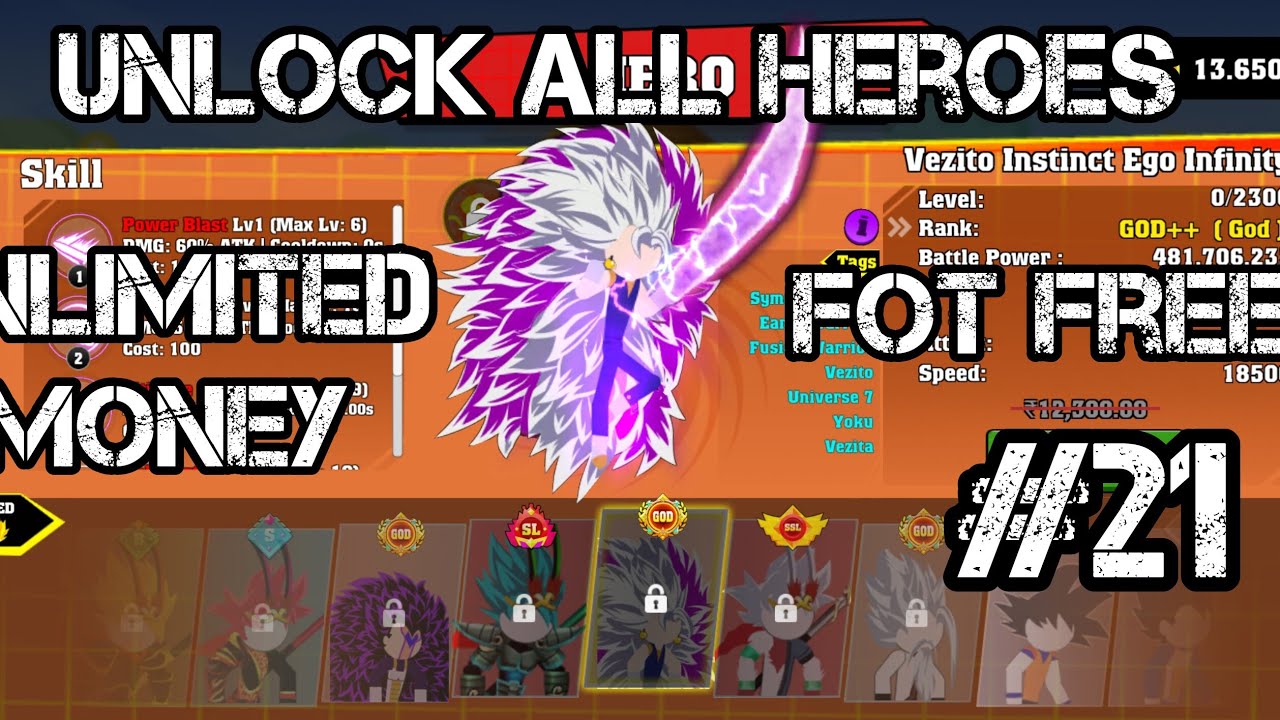 Unlock all heroes in stickman battle fight #21