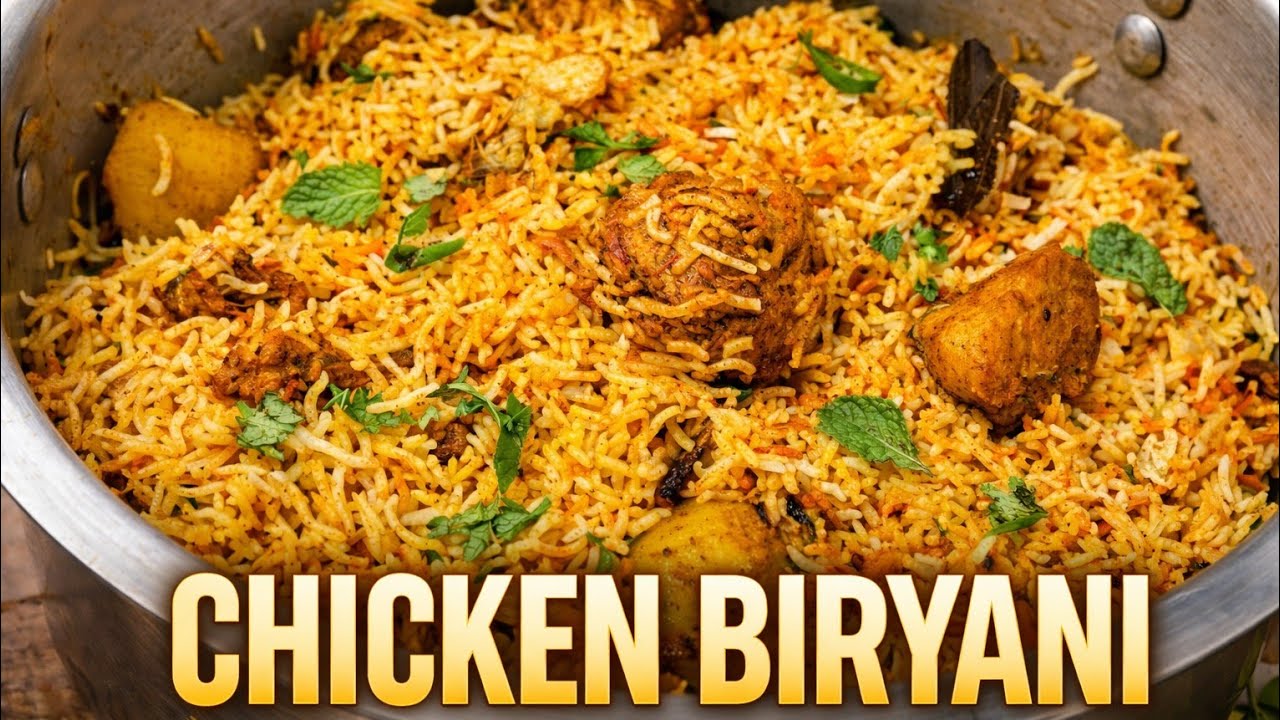 Easy Chicken Biryani Recipe for Beginners | Step by Step Biryani Recipe 