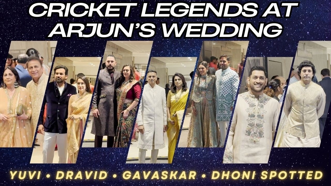 Inside Arjun Tendulkar’s Mega Wedding Ceremony | Gavaskar, Yuvi, Dravid, Ambanis Arrive