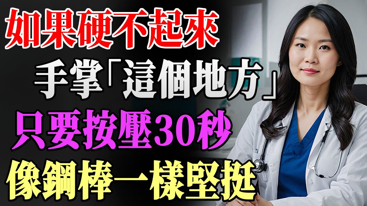 男人注意！輕按手掌這個點30秒，堅持7天，擺脫軟趴趴困擾，恢復鋼鐵硬度！