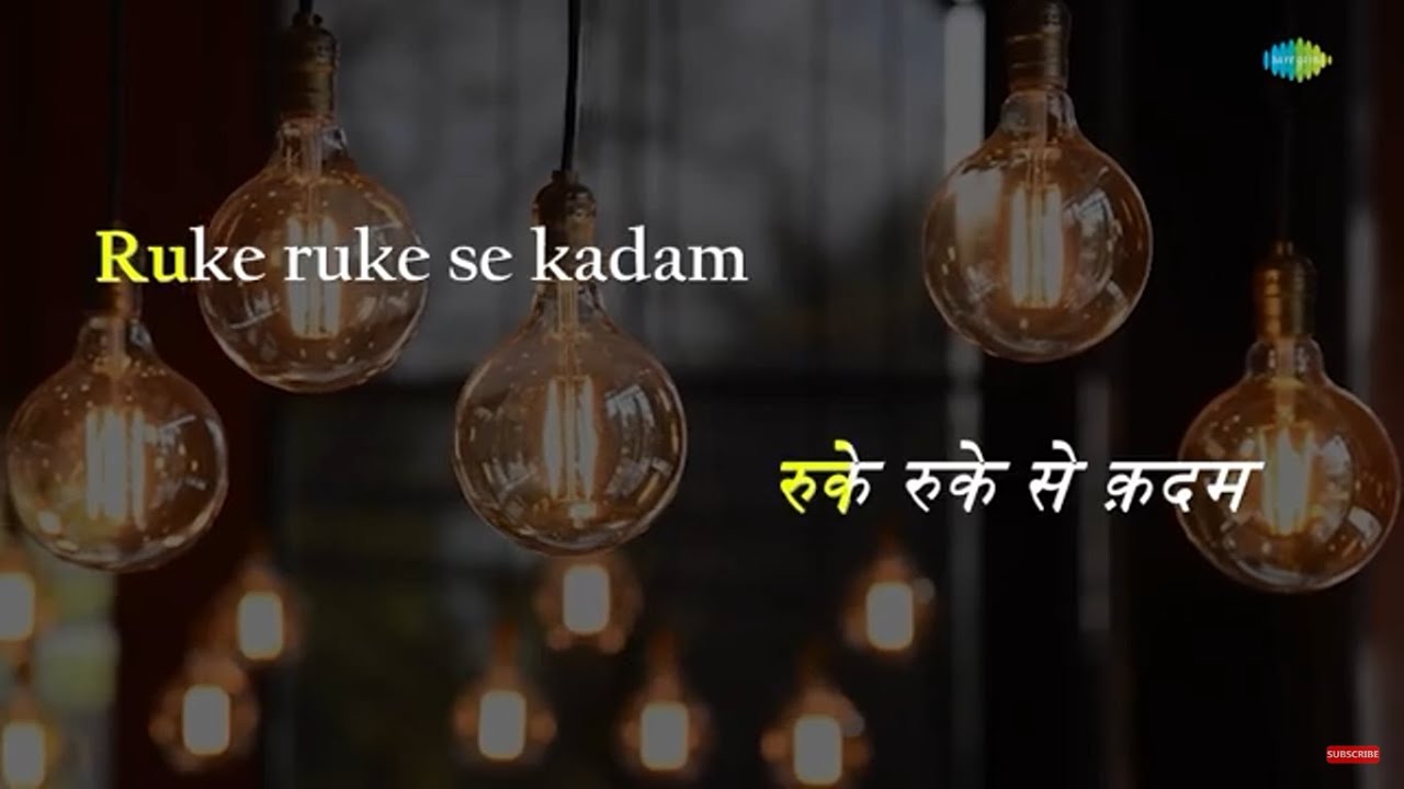 Ruke Ruke Se Qadam | Karaoke Song with Lyrics | Mausam | Lata Mangeshkar
