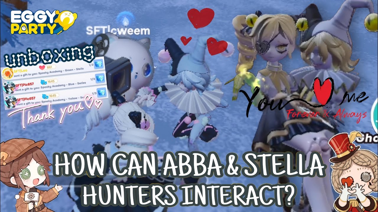 EGGY PARTY | HOW CAN ABBA & STELLA HUNTERS INTERACT? UNBOXING SPOOKY ACADEMY SKIN SERIES