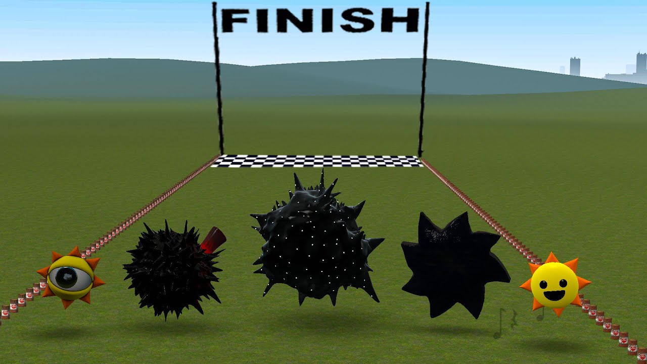 WHO IS FASTEST FROM ALL PHASES OF SUN SPRUNKI FAMILY In Garry's Mod!