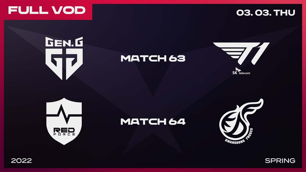 GEN vs T1 | NS vs KDF [Full VOD]ㅣ2022 LCK Spring Split