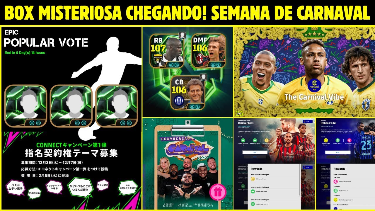 BOX MISTERIOSA CHEGANDO! SEMANA DE NOVIDADES NO EFOOTBALL 2026