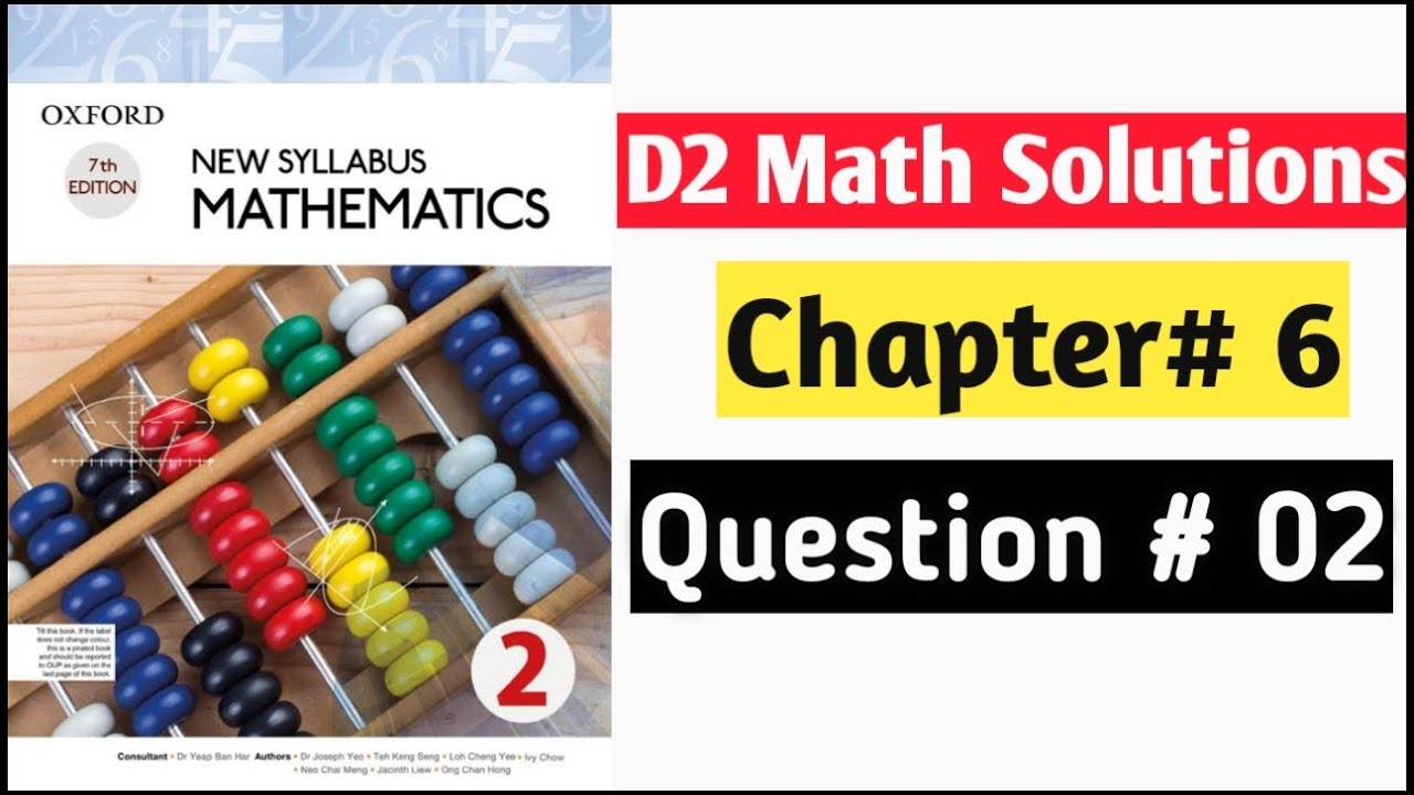 Exercise 6A Question no 2 (complete) Oxford New Syllabus Mathematics ||Chapter 6| D2 Solutions |