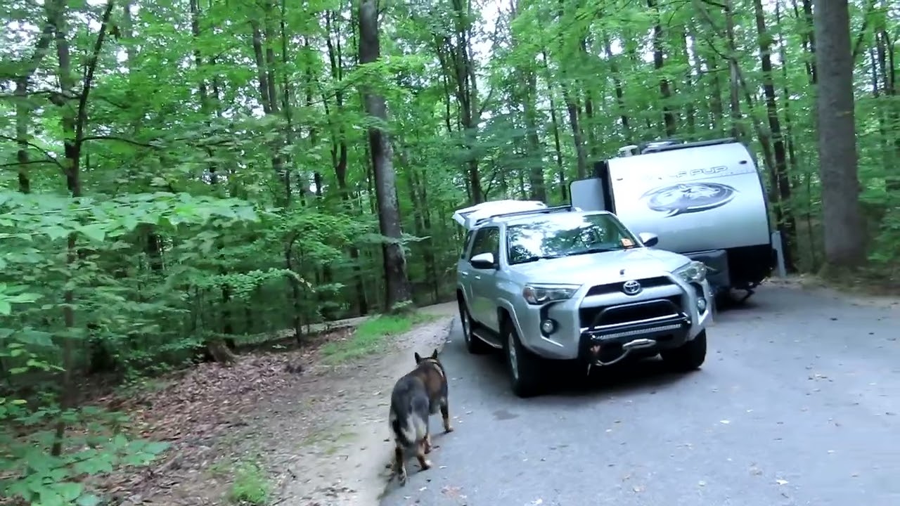 A big campground on the Ridge next to Monroe Lake. Episode #3 of Our trip to the UP of Michigan.