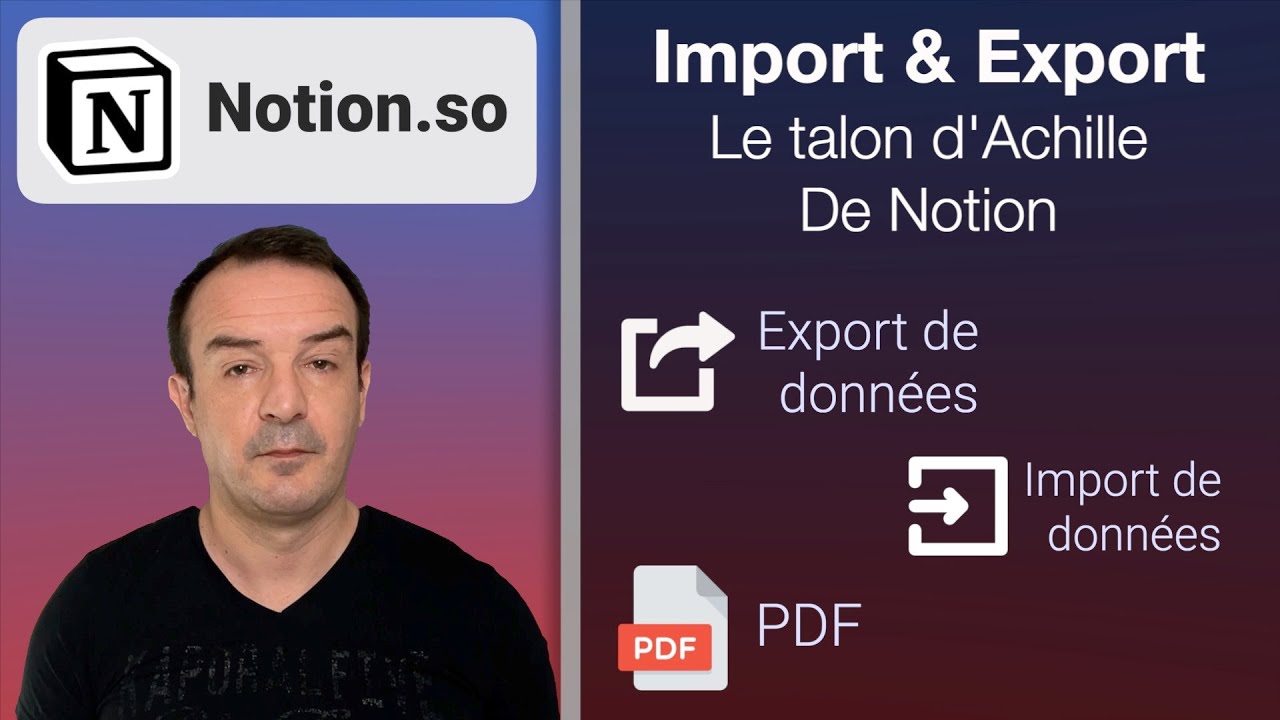 Import et export de données: le talon d'Achille de Notion