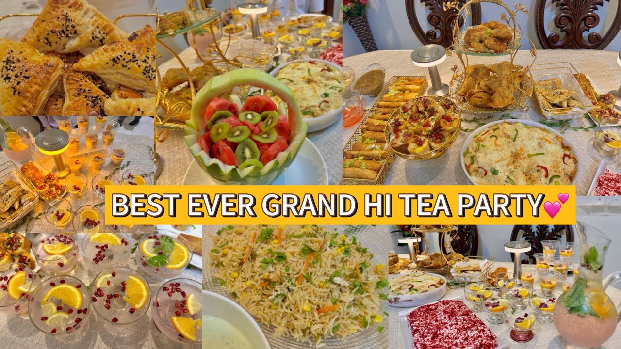 Sabko khush ker dene wali 💕Hi tea party 14 dishes in one | how I arranged Hi Tea -party buffet |menu