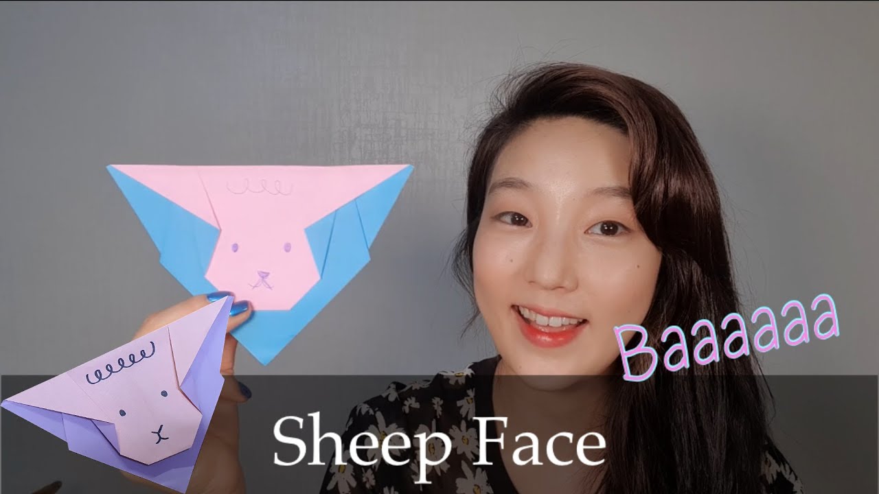 How to fold a Sheep Face Origami