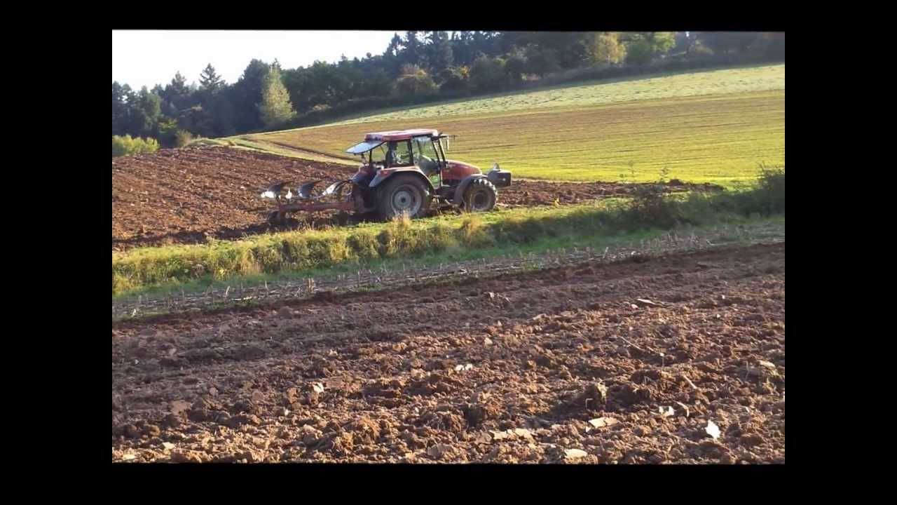 Pflügen 2012 mit Case Jxu 115 und Kverneland
