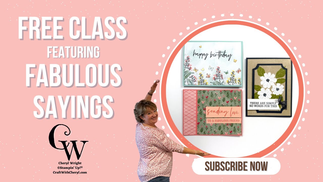 Fabulous Sayings Cardmaking Class | Stampin’ Up Handmade Cards