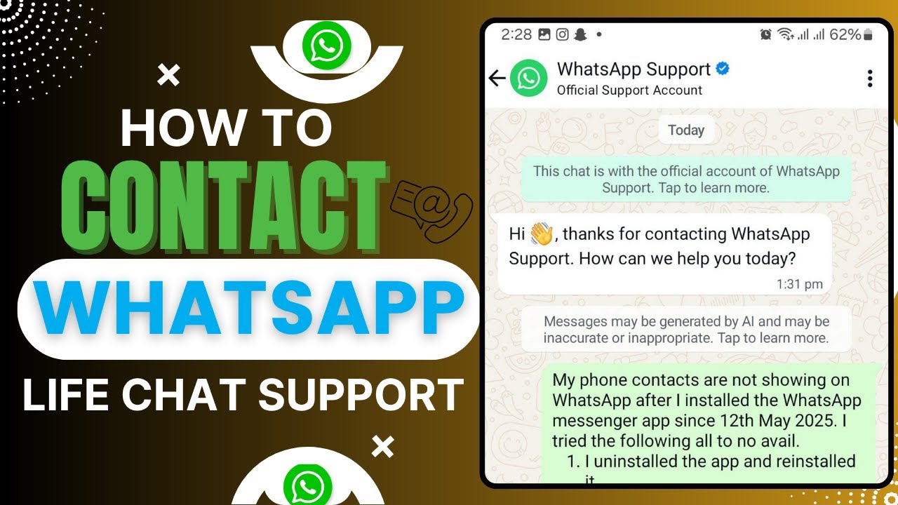 How to Contact WhatsApp support 2025
