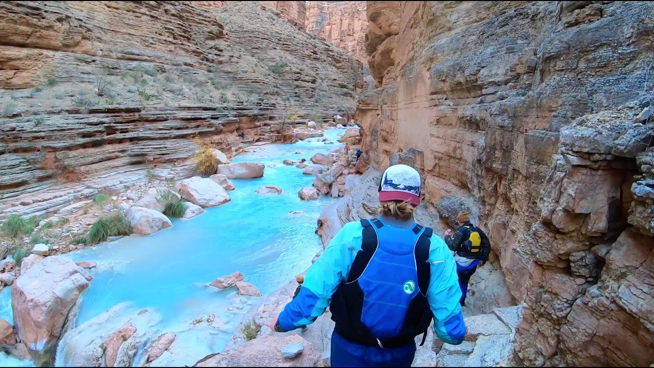 Below The Rim - Exploring the Grand Canyon in 4K - Winter 2019