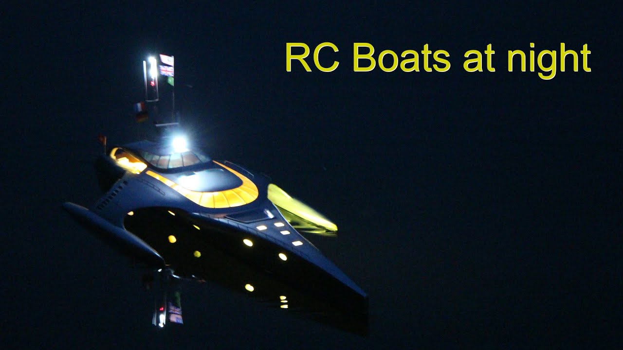 RC Boats at night - Greven 2014