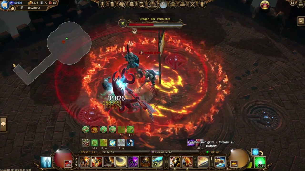 Dragan inf3 - solo - green essenz + stats (Drakensang Online)