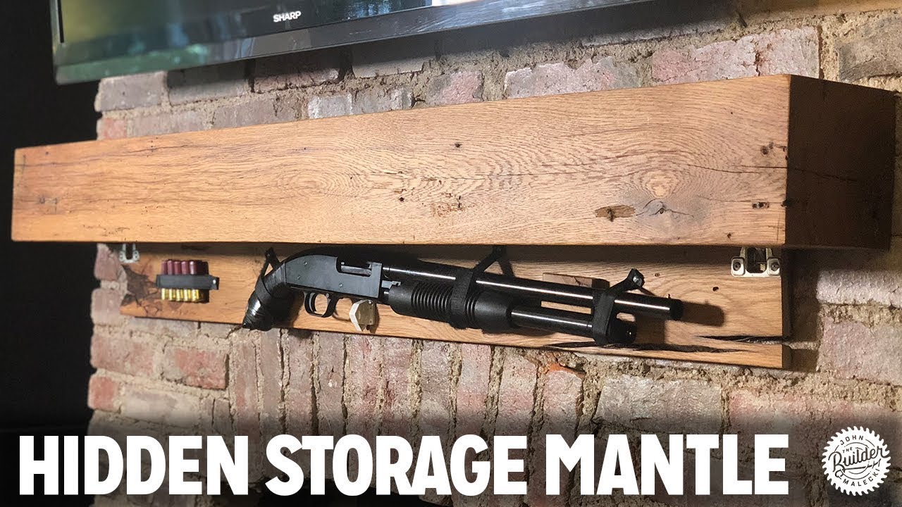 Hidden Storage Mantle Build | Hidden in Plain Sight