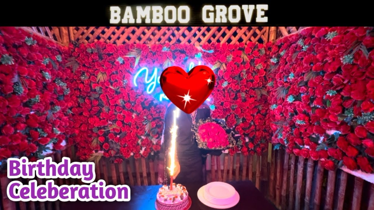 Birthday surprise dia new BAMBOO GROVE restaurant  in Hyderabad😍