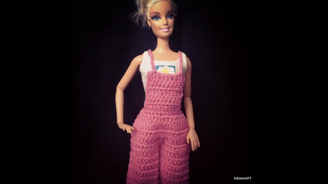 jardineira para barbie de croche  - LiiArt