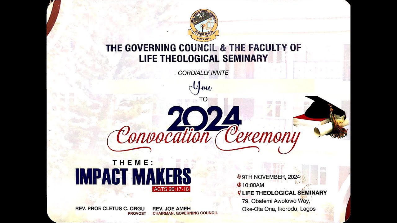 LIFE Theological Seminary 2024 Convocation