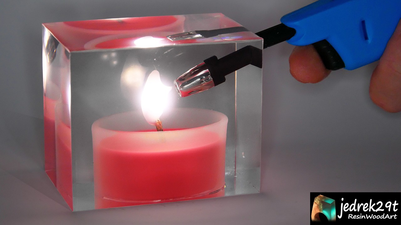 A Burning Scented CANDLE in Epoxy Resin. Simple Way / RESIN ART