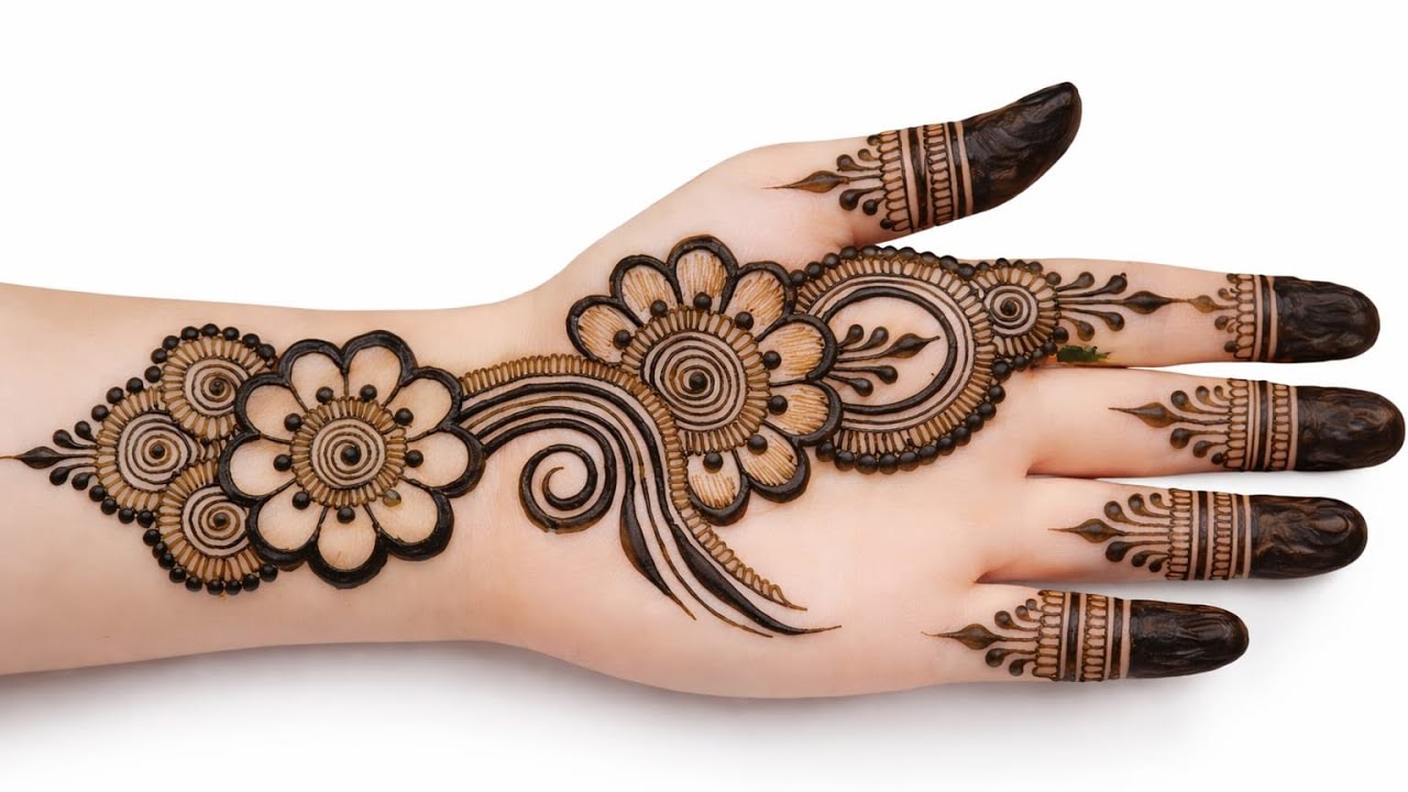 Very beautiful stylish front and mehndi design | mehndi design | easy mehndi | 