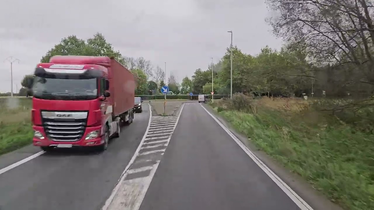 313 4K POV Real Truck Driving MAN TGX 520 Belgium Comines to Gent