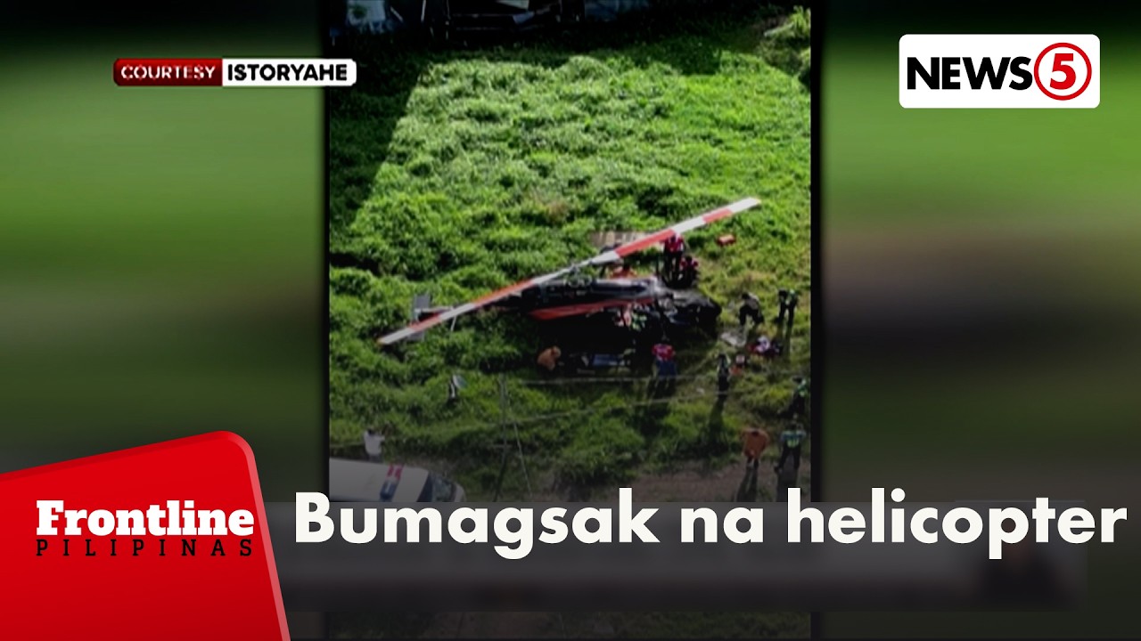 2 sa 5 sakay ng helicopter na bumagsak sa bakanteng lote sa Rizal, patay | Frontline Pilipinas