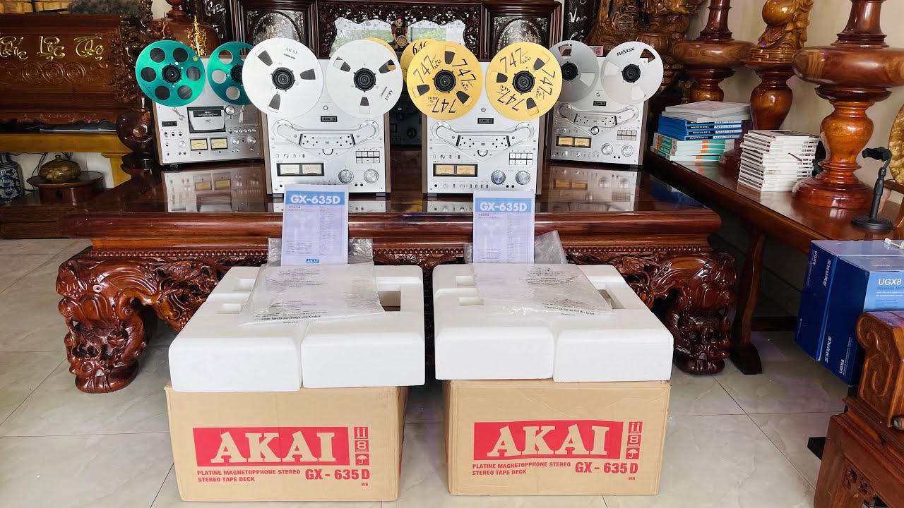 Đầu băng cối Akai GX 635D báo giá ( hàng khui thùng xốp) & Akai 630D tại huuthuan audio 0982760098