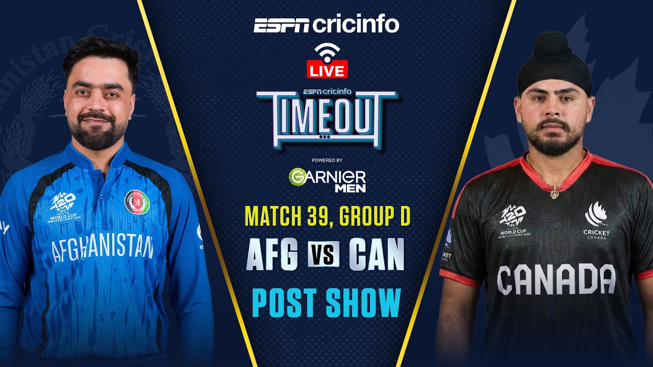 Afghanistan vs Canada Post-match LIVE  | T20 World Cup 2026 | Can AFG end on a high?