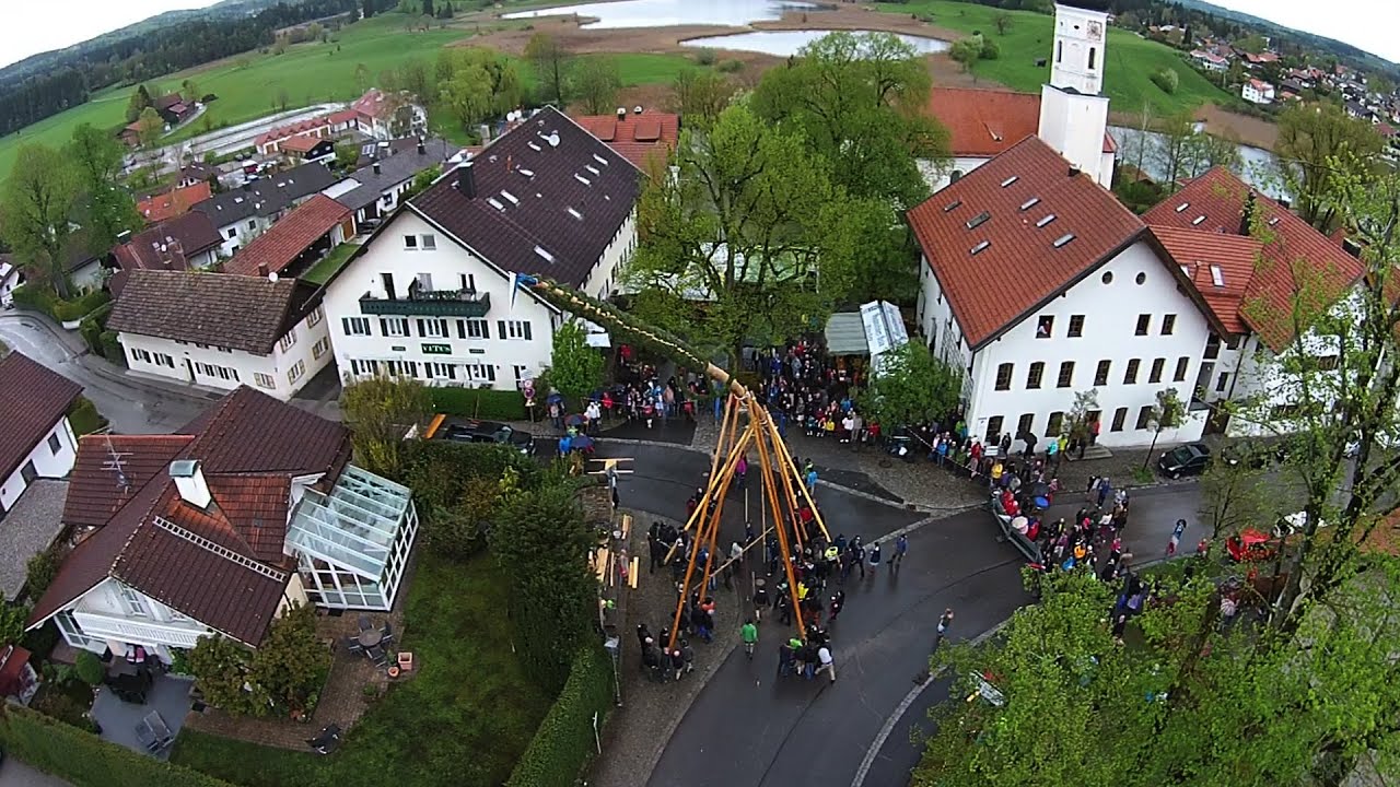 Iffeldorf Maibaumaufstellen 2015