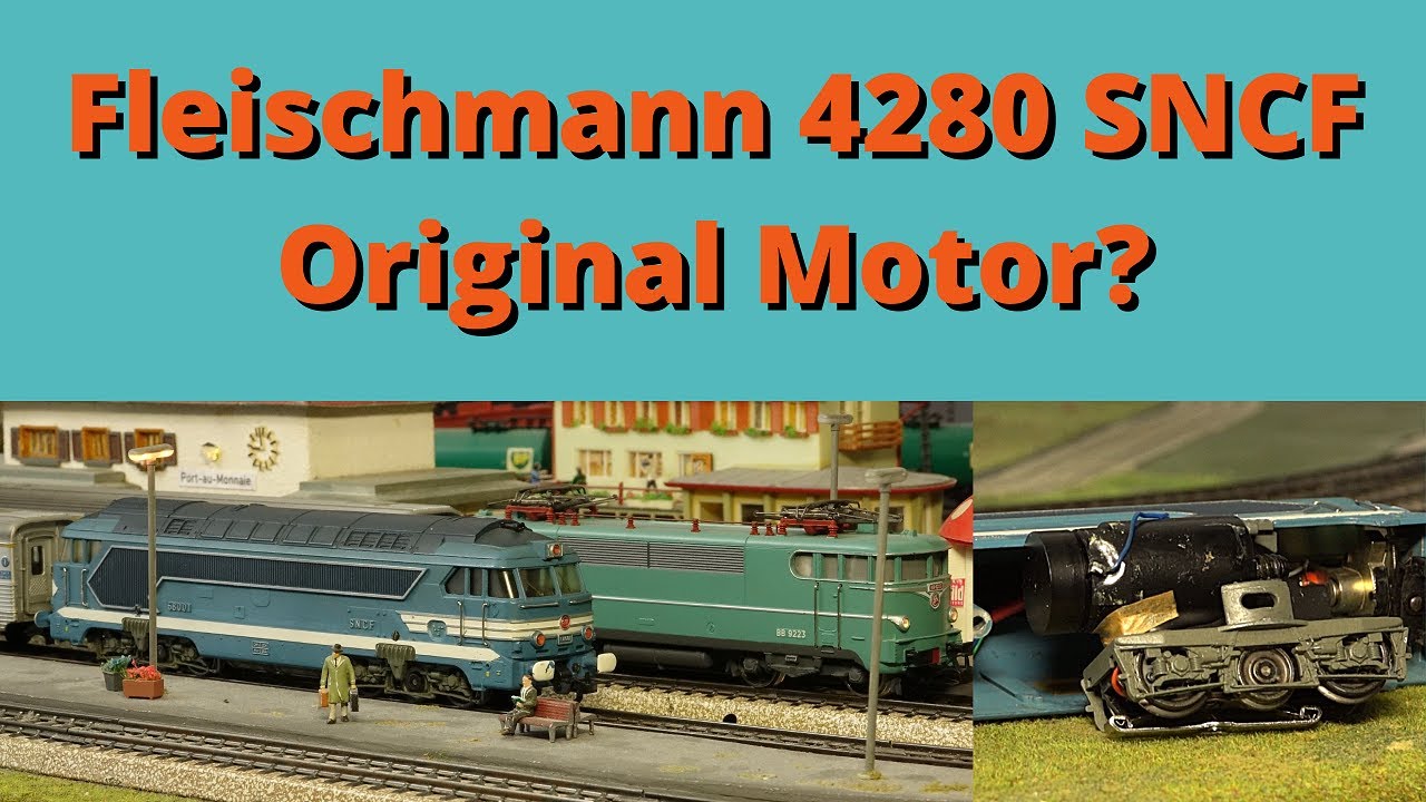 Für Märklin, eine Fleischmann SNCF 4280, digital, mit beweglicher Pufferbohle, 1964 - 1990