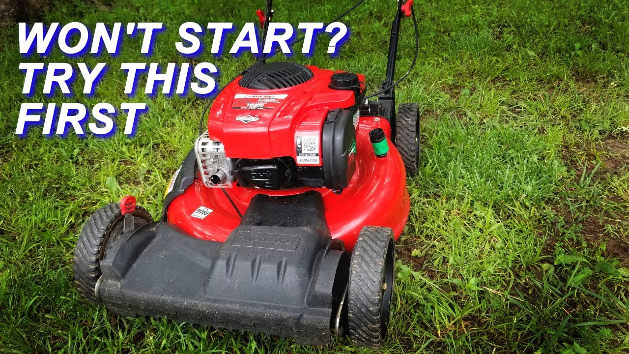 Fixing A Troy-Bilt Mower That Won't Start After A Few Months In Storage