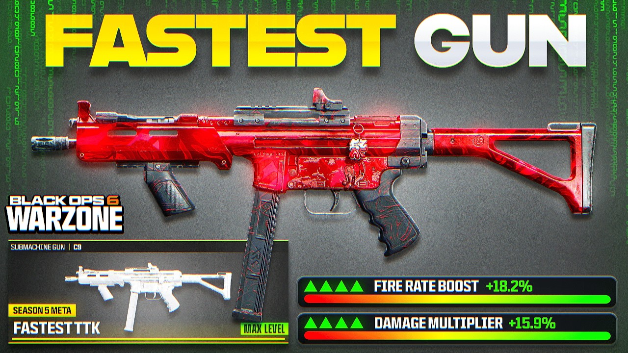 the *NEW* SMG META LOADOUT with FASTEST TTK in WARZONE BO6 SEASON 5! (Best C9 Loadout for Warzone 3)