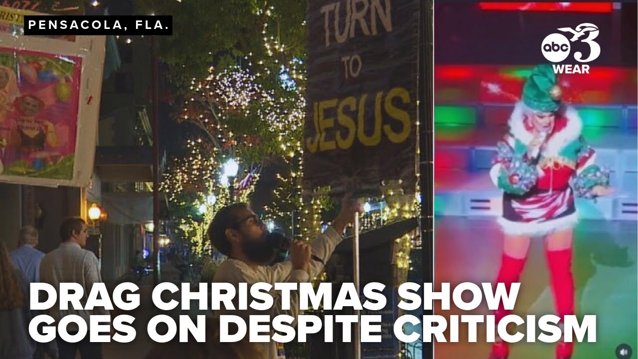 'A Drag Queen Christmas' show goes on amid protests at Pensacola's Saenger Theatre