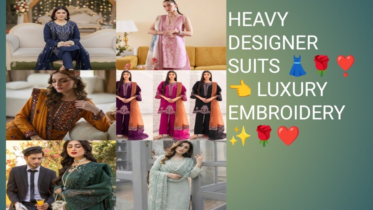 Luxury Designer Suits | Shesha, Mukesh, Dhaga & Sequence Work Collection 👗❣️🌹