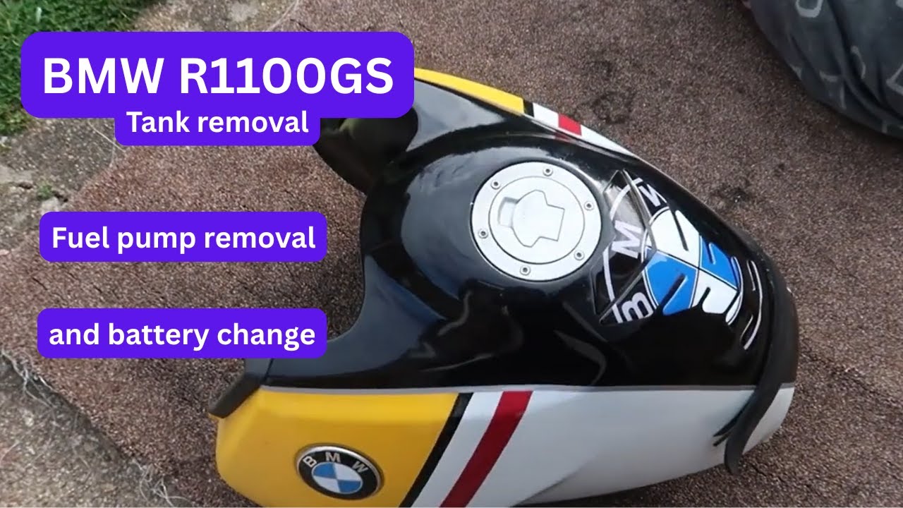 R1100GS tank removal, battery replace fuel pump removal/ #Motorcycle Restoration | Restoration Biker