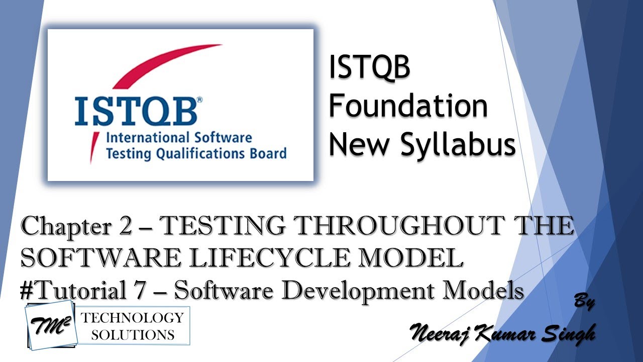 ISTQB Foundation Level | 2.1 Software Development Models | Testing in SDLC | ISTQB Tutorials