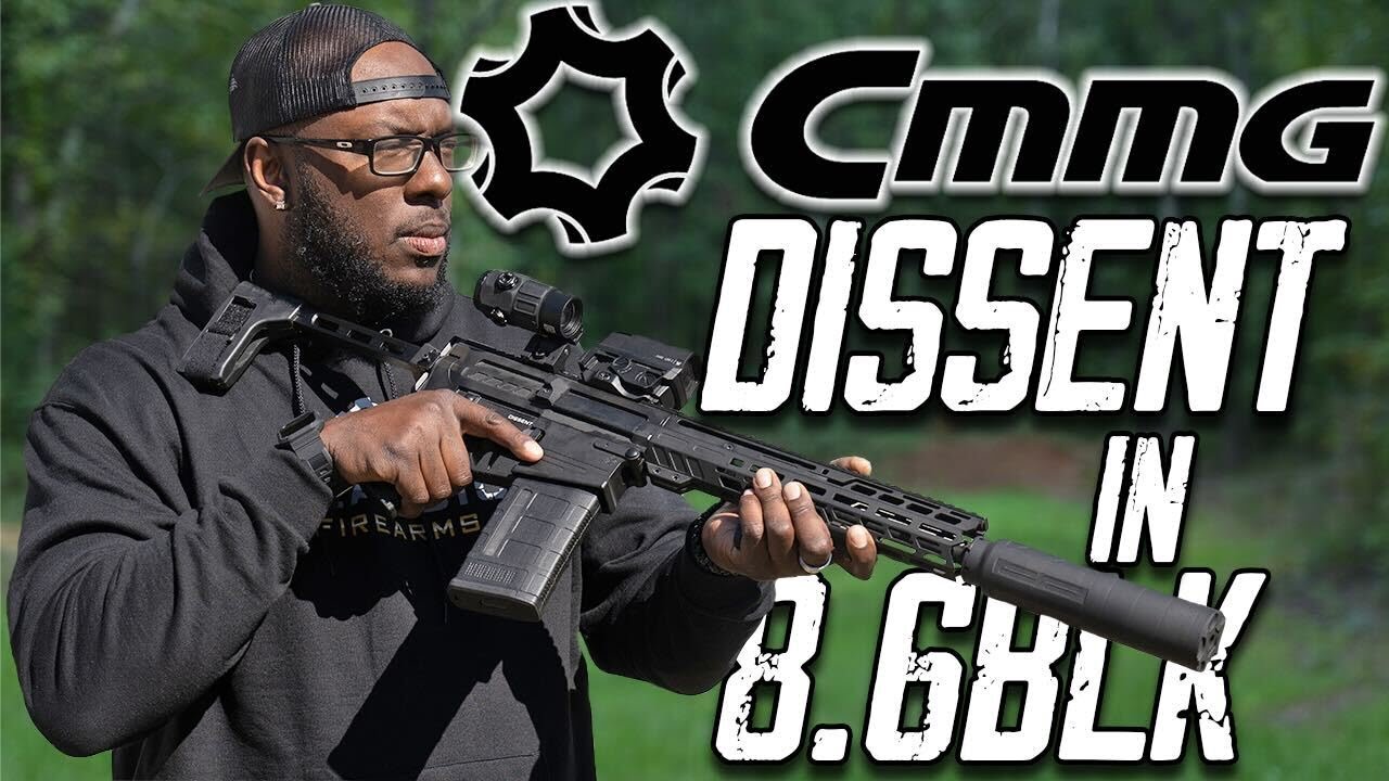 Пистолет CMMG Dissent 8.6BLK и глушитель DEFCAN