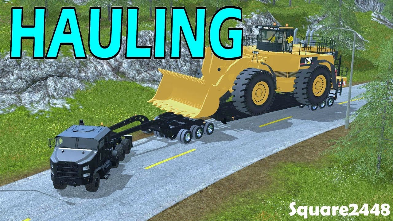 Farming Simulator 17 | Hauling Worlds Largest Loader | Oshkosh Semi