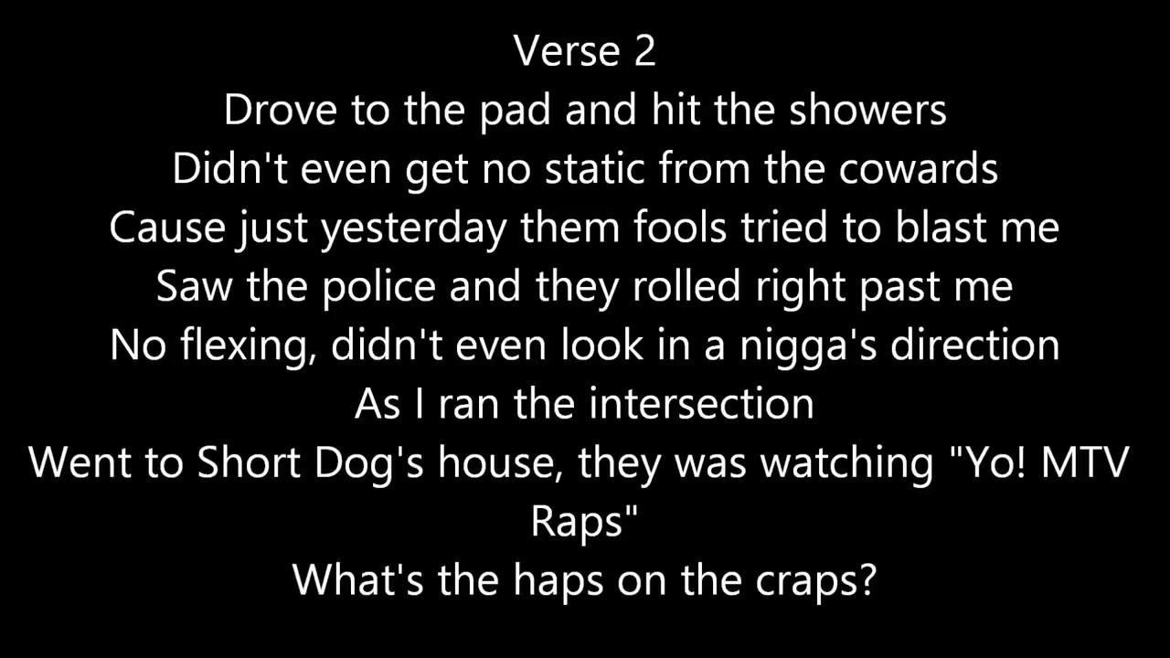 Ice Cube  - It Was Good Day (Lyrics)