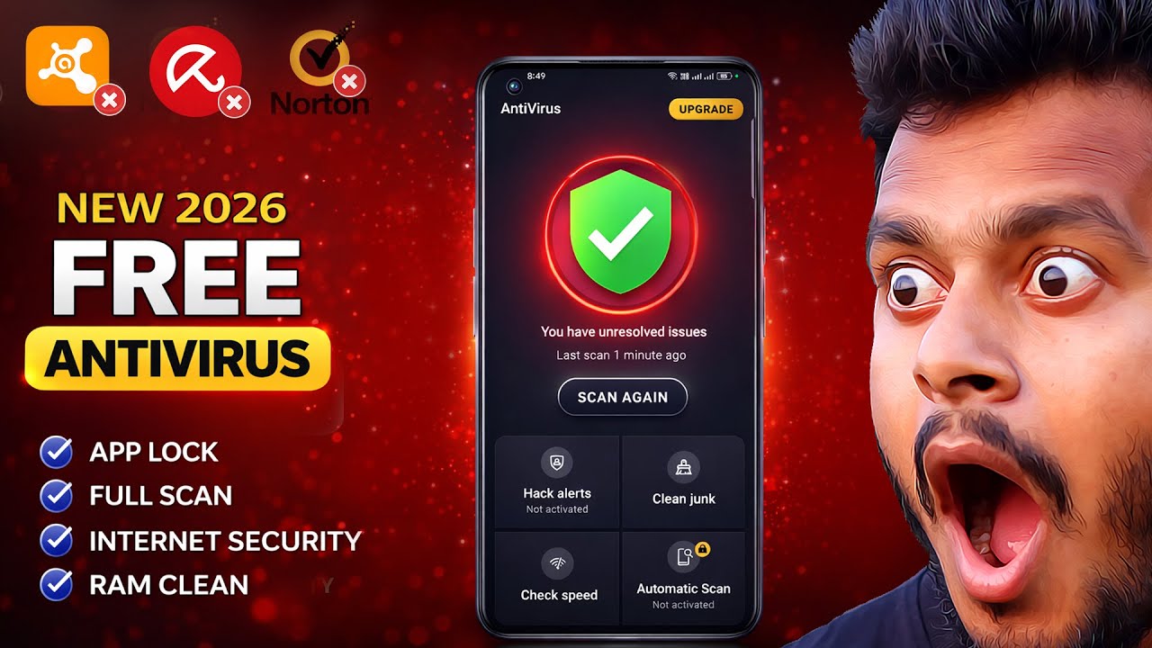 🛡️ Best Free Antivirus for Android Mobile 2026 - High Security
