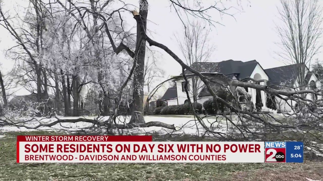 Some Brentwood residents on day six without power