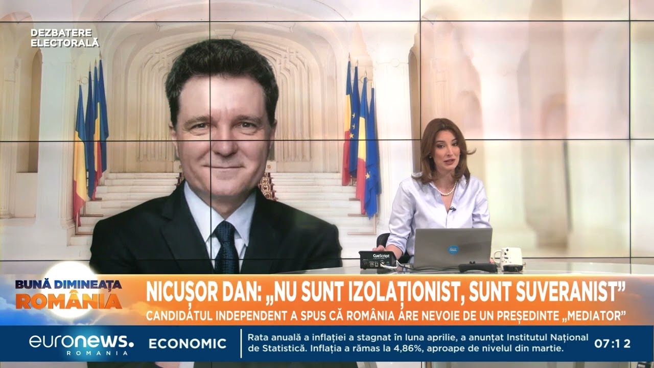 Nicușor Dan: &bdquo;Nu sunt izolaționist, sunt suveranist&rdquo;. Ce a spus candidatul independent