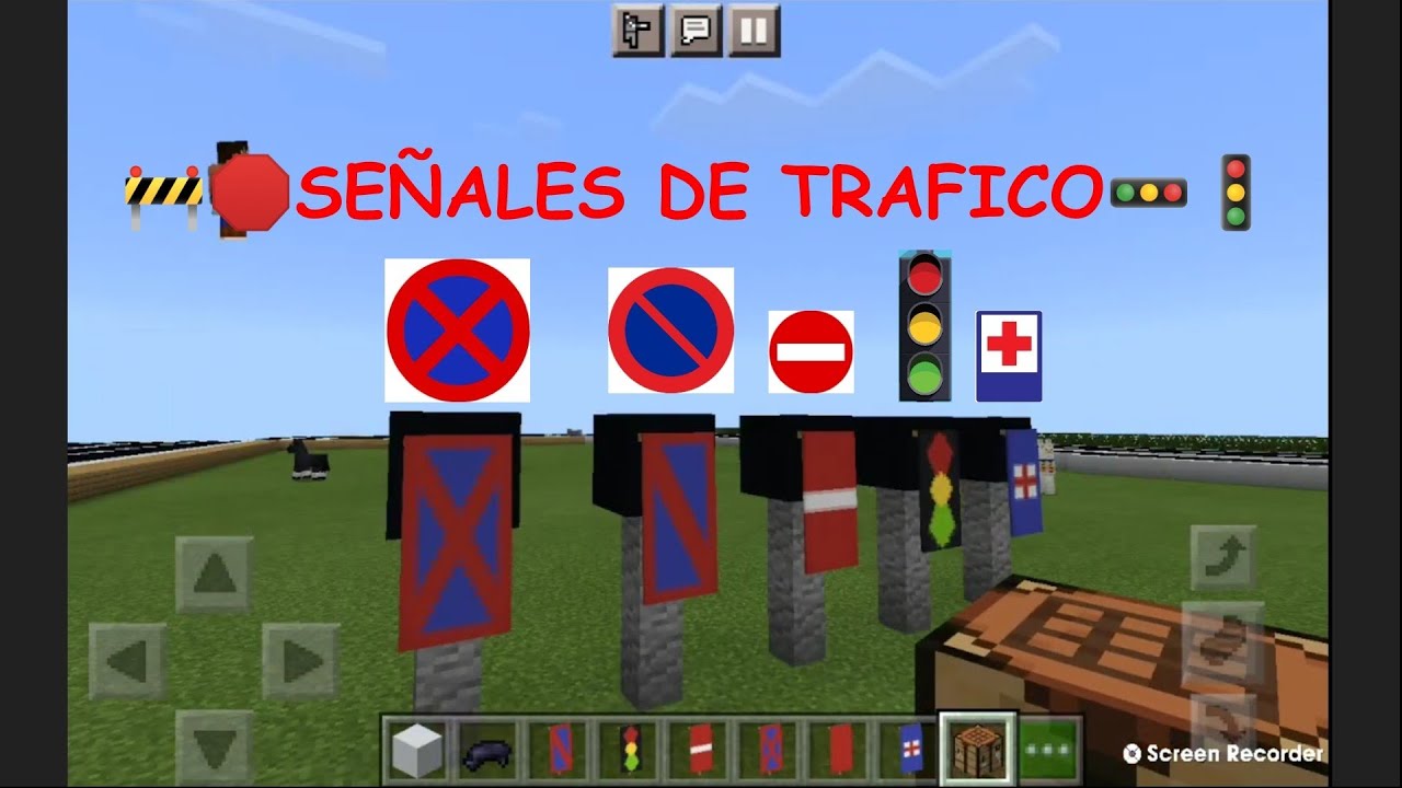 SEÑALES DE TRÁFICO EN MINECRAFT SIN MODS. MI NUEVO PROYECTO DE MINECRAFT PALMA DE MALLORCA #1