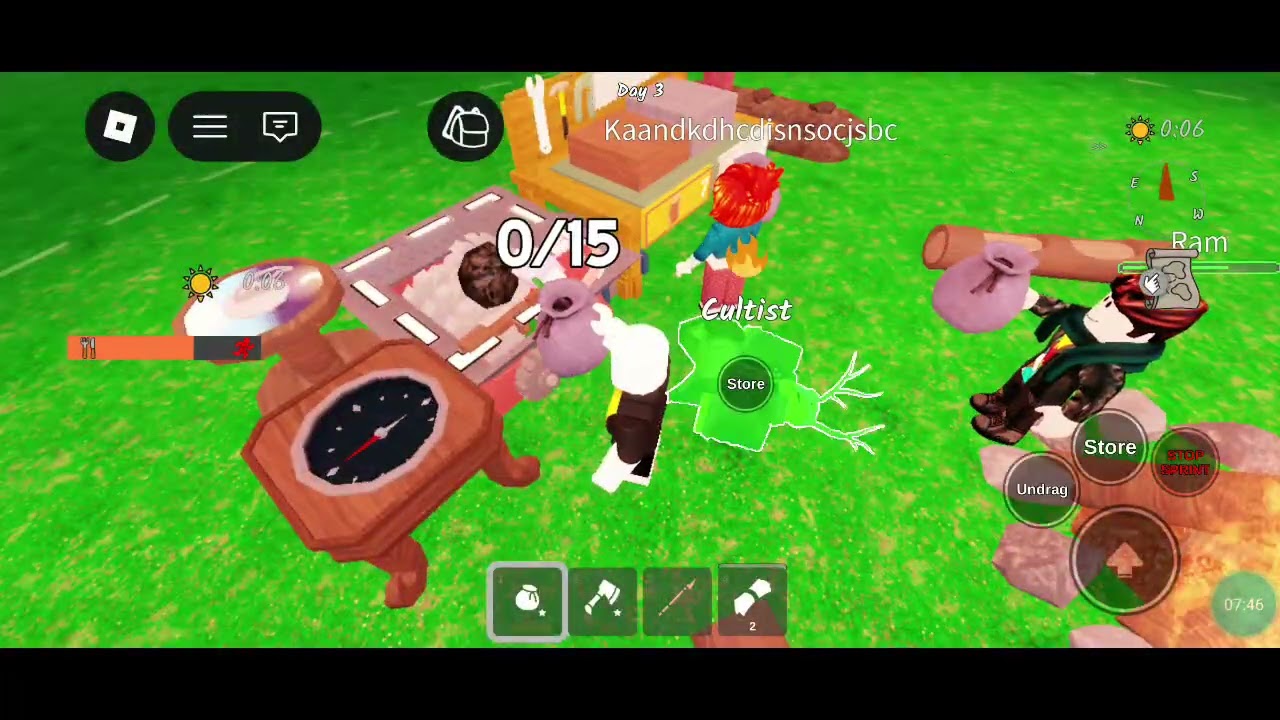 99 nights in the forest first time Roblox
