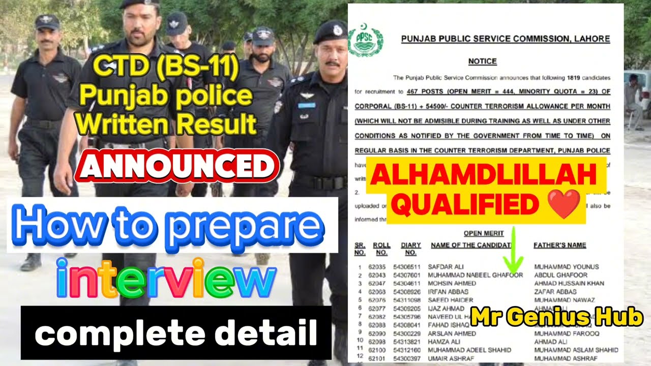 CTD Corporal Interview Preparation 2024 | CTD Corporal Interview tips | CTD Corporal Result 2024