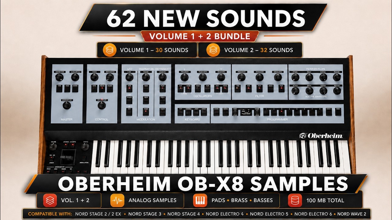 NORD KEYBOARDS ♫ 62 Oberheim OB-8X Sounds ► FREE JAM