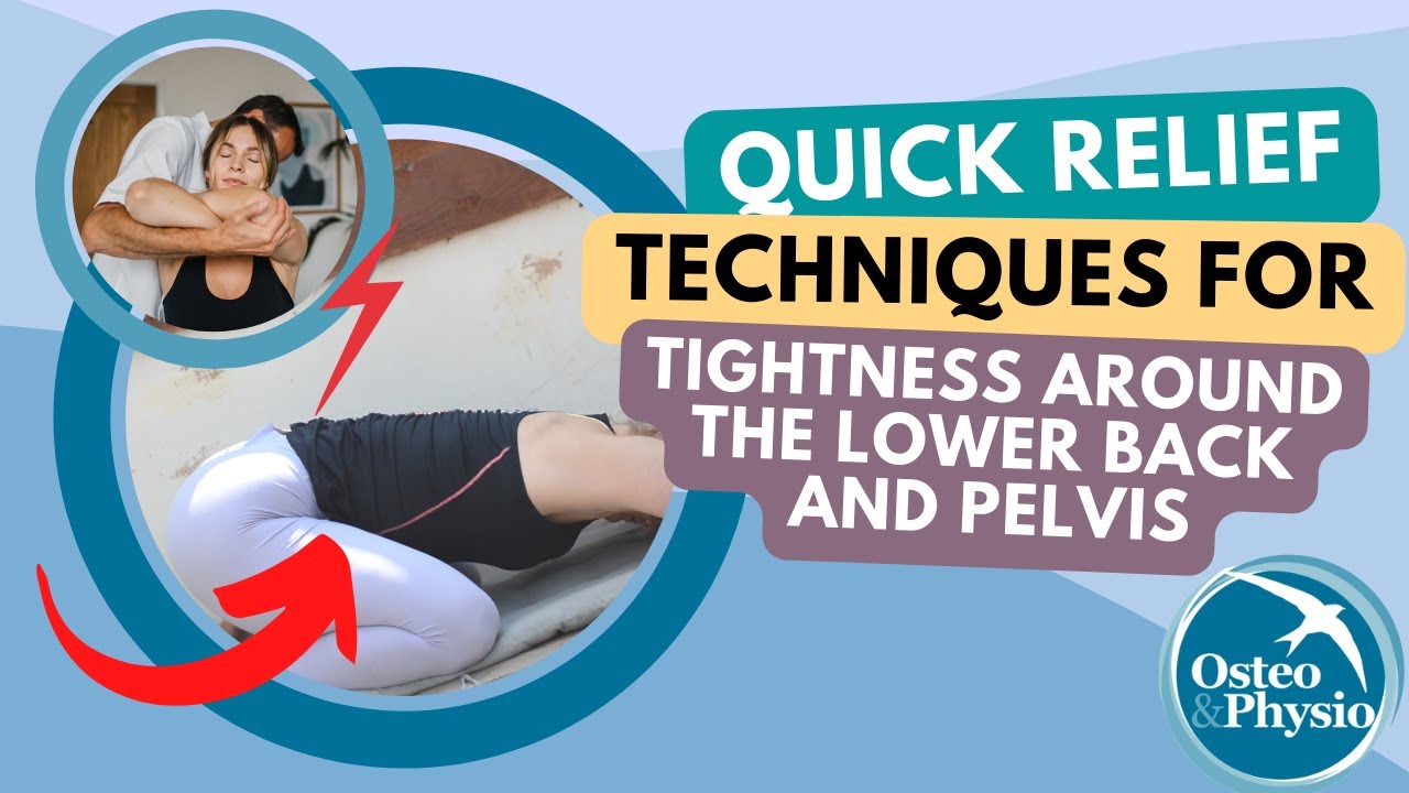 Quick relief techniques for tightness around the lower back & pelvis | 2 minute routine