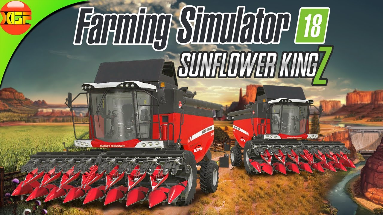 Sunflower Kings in Action | Farming Simulator 18 Timelapse gameplay fs18
